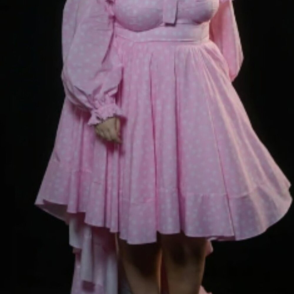 Selkie XXL ' Two Hearts High Court Party Dress ' from sample sale - Picture 2 of 8